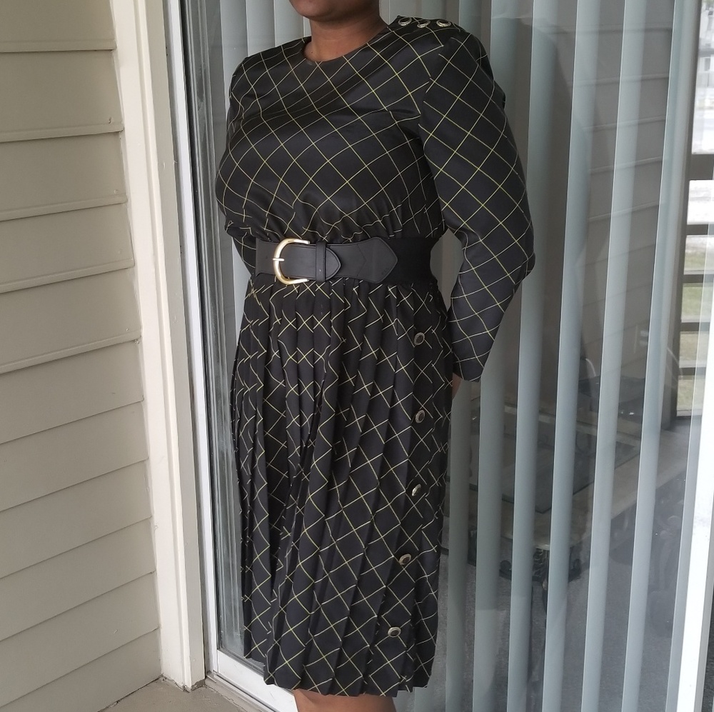 Vintage Pleated Dress